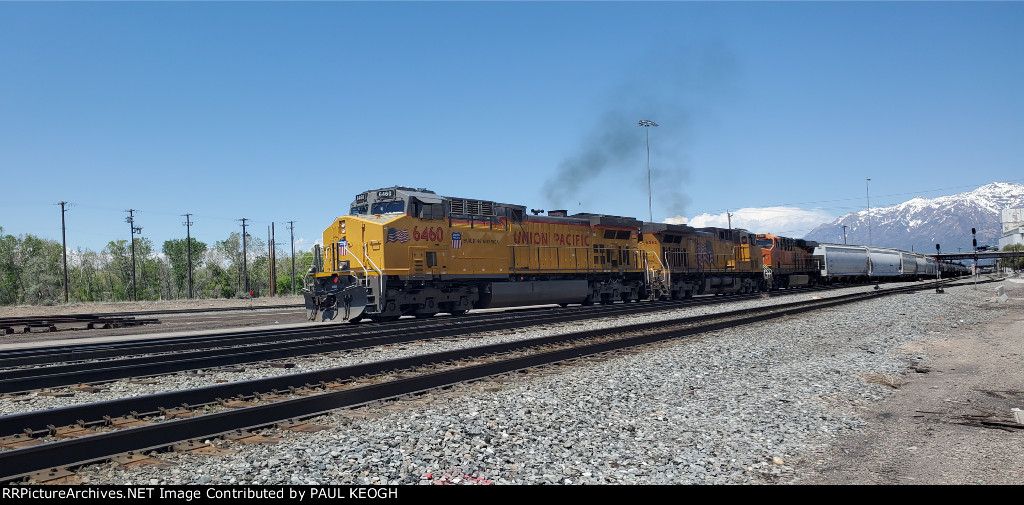 UP 6460 The First Rebuilt C44ACM at The Wabtec Fort Worth Locomotive Plant Texas  back in November/December 2022 Pulls into The UP Ogden Yard Utah Leading a Manifest Train